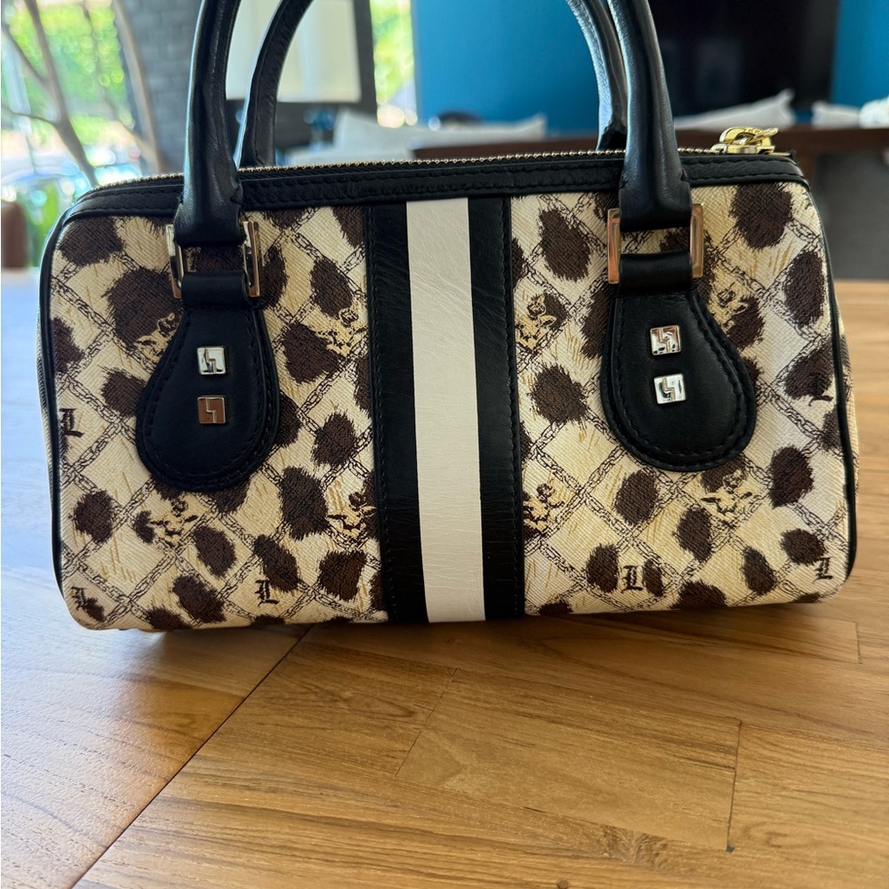 L.A.M.B. Leopard Satchel